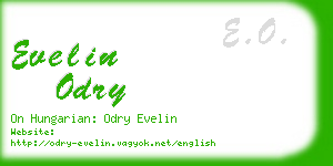 evelin odry business card